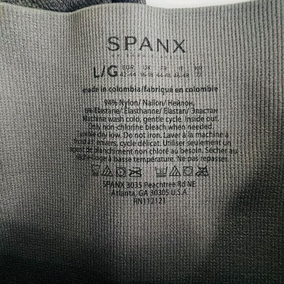 SPANX Look At Me Now Double Layer Waistband Jegging‎ In Black Camo Size L - Picture 6 of 9